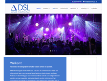 Tablet Screenshot of geluids-lichtverhuur.nl